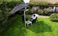 Paraflex umbrells in the garden Paraflex umbrells in the garden