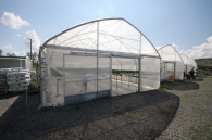 Growing strawberries on elevated structures of Meteor Systems - Lyaskovo village Growing strawberries on elevated structures of Meteor Systems - Lyaskovo village